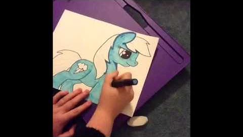 Rainbowdash speed drawing