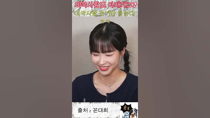 미국사람도 아재개그를 알아 ????
