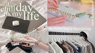 chill vlog | keyboard unboxing, yesstyle try-on haul, decluttering my room, lots of packages