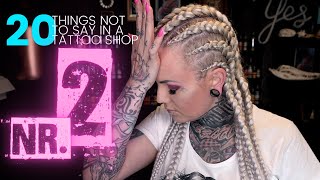 ⚡️nr. 2 ⚡️20 THINGS NOT TO SAY IN A TATTOO SHOP⚡️Tattoo Artist Electric Linda⚡️#Tattoo #dont #shorts