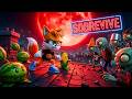 La LUNA ROJA enloquece a los zombies!! Modo SUPERVIVENCIA en PVZ-DLC mod 🌕🌕