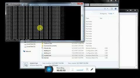 Batch file script funny video
