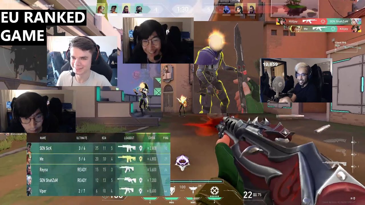 SEN TenZ Playing Skye In EU Server W/ ShahZaM SicK