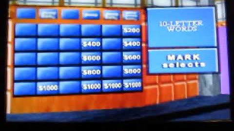 Jeopardy! Nintendo 64 Run: Game 3, Part 2