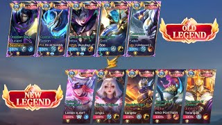 OLD LEGEND SQUAD VS NEW LEGEND SQUAD (5V5)| BATTLE OF LEGEND SKIN'S | WHO WIN? 