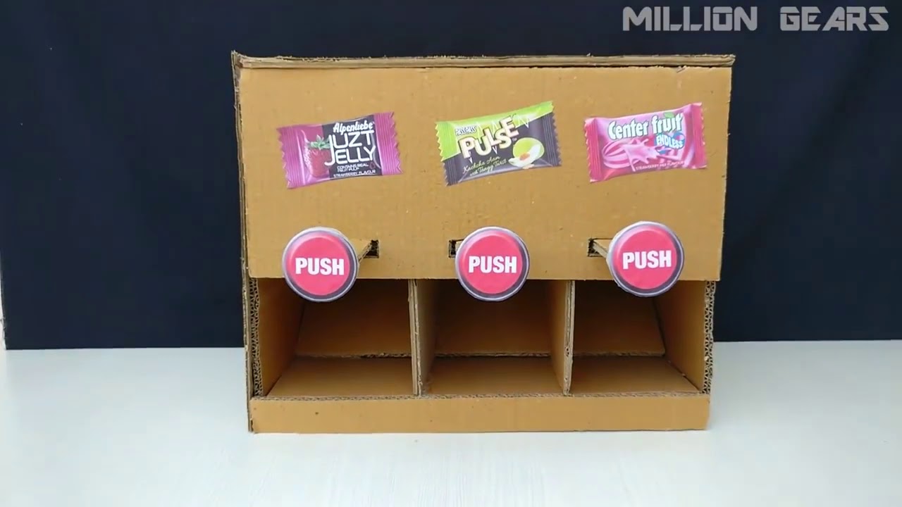 How to Make Candy Vending Machine at Home DIY Candy Dispenser YouTube