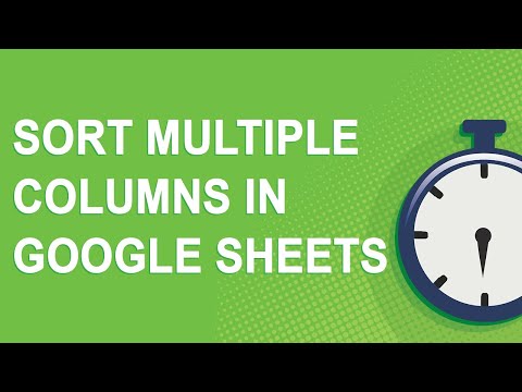 Sorting multiple columns in Google Sheets (2020)