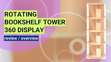 Review: 360° Rotating Bookshelf Tower - Space-Saving Elegance for Any Room!