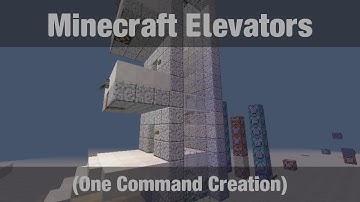 Minecraft Elevators (One Command Creation) [1.11.2 UPDATED]