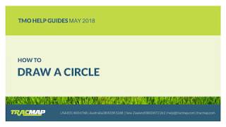 How to Draw a Circle - with TracMap Online