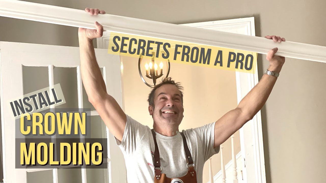 "Upside down and backwards???" How to install crown molding YouTube