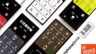 Видео Презентация Just5 Brick: телефон-кирпич с кнопками и антенной (автор: Mobiltelefon.ru)