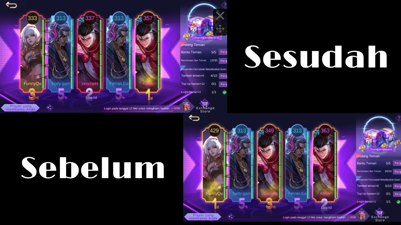 BUG Terbaru Mobile Legends Di Event 515 2021