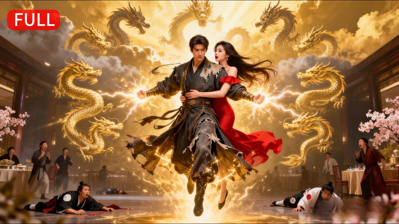 忍了五年白眼，只為封印修為做赘婿！天師身份曝光瞬間，金光炸裂，九龍護體，敵人瞬間灰飛煙滅！