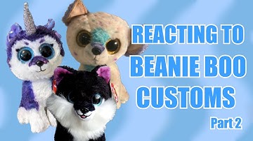 REACTING TO BEANIE BOO CUSTOMS || Part 2