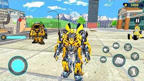 Bumblebee Multiple Transformation Jet Robot Car Game 2020 - Android Gameplay #20