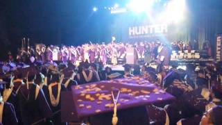 cheers for Hunter College commencement ceremony Spring 2016