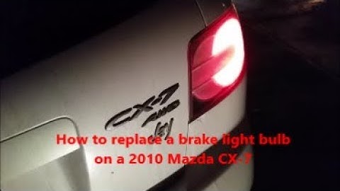 2010 mazda cx 7 tail light assembly