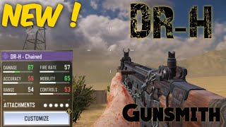 #codmobile NEW INSANE DR - H  GUNSMITH BUILD || A Powerful AR Gun || COD Mobile SEASON 9