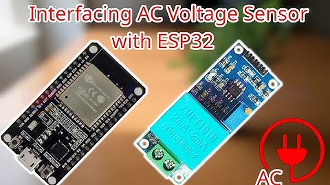 Interfacing AC Voltage Sensor with ESP32