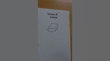 Volume of cuboid