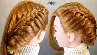 1 Minute Hairstyles | Side Dutch Braid with Trick | Eid Hairstyle | Easy Hairstyles | Style with Sam