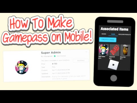 How to make a gamepass on roblox mobile#mobile #roblox #robloxtutorial