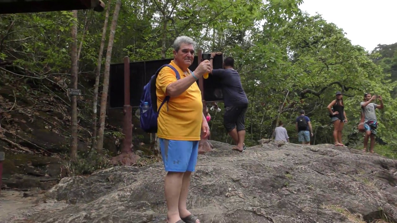 Khlong Phlu waterfalls at Koh Chang island , Thailand