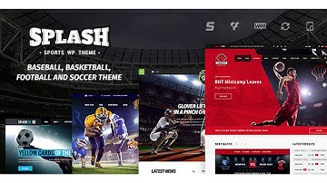 Splash - WordPress Sports Theme for Basketball, Football, Soccer and Baseball Clubs | Themeforest