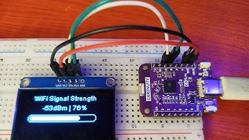 How to Build Wi-Fi Signal Checker using ESP32-C3 & OLED Display | Real-Time RSSI in dBm & Percentage
