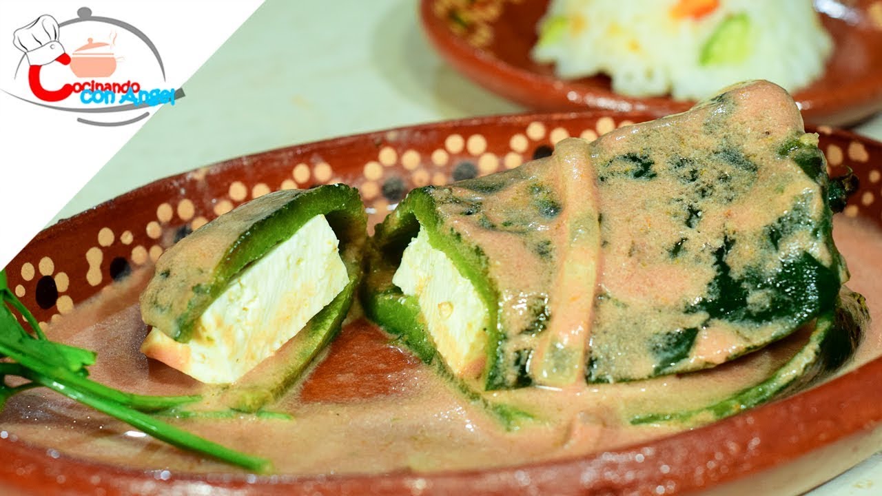 Chiles Rellenos Sin Capear - YouTube