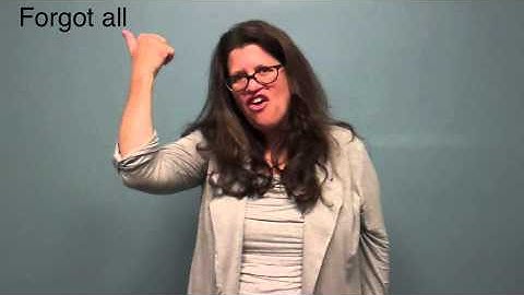 ASL 101 Study Guide Units 1 & 2