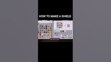 How to make a shield in Minecraft      #minecraft #youtube #minecrafttutorial #shorts