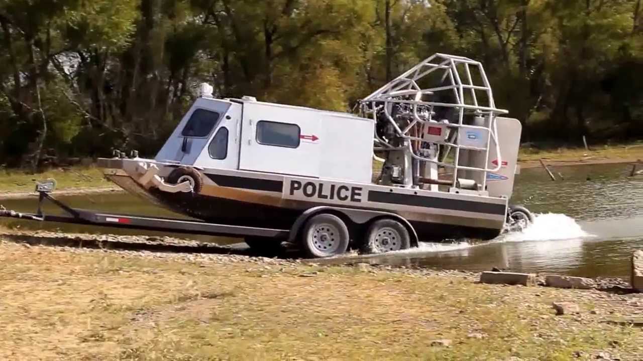QUICK DEPLOYMENT OF WHEELED RESCUE AIRBOAT