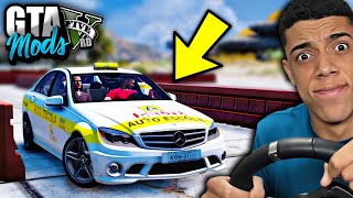 JOGANDO COMO UM ALUNO DA AUTO ESCOLA NO VOLANTE (INCRÍVEL) - GTA 5 MODS