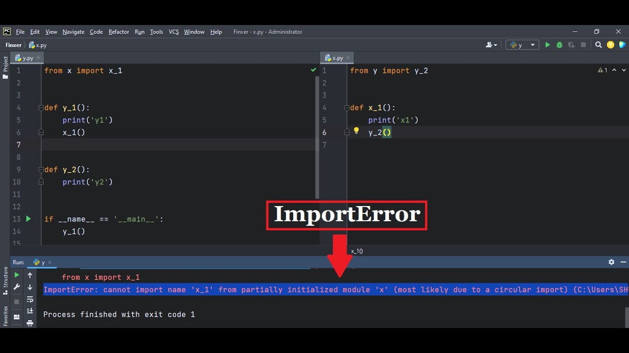 How To Fix : “Importerror: Cannot Import Name X” In Python?