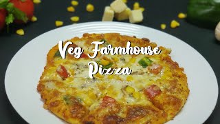 Veg Farmhouse Pizza | Dominos Style | Homemade Dough | The VAST Kitchen | BY SAKSHI SACHDEVA