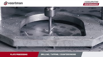 Voortman Plate Processing | carbide drilling / thread tapping / countersinking