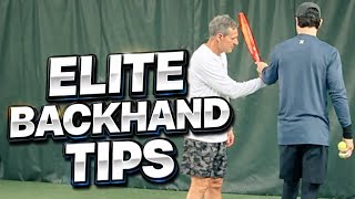 25-Minute One-Handed Backhand Private Lesson with a 62-Year-Old
