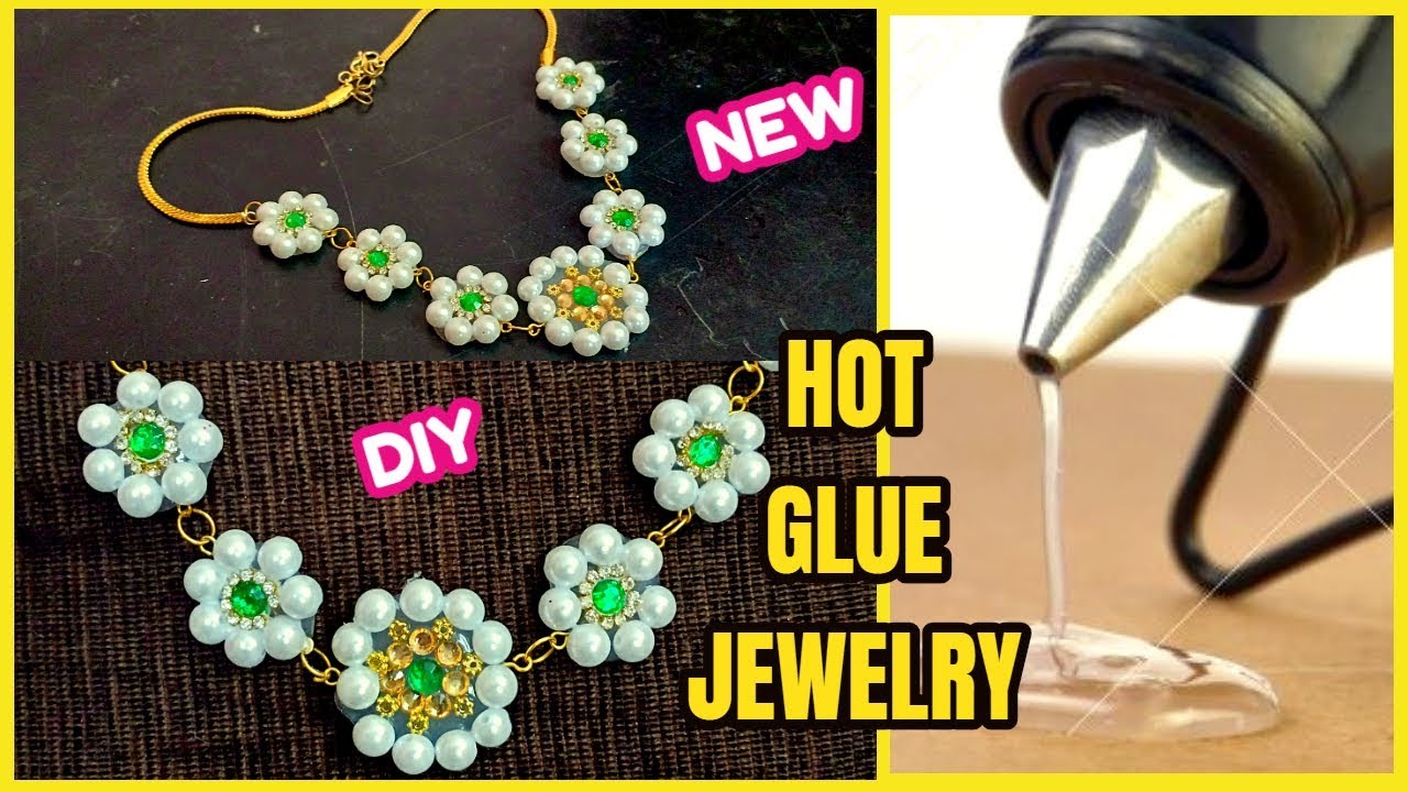 DIY Hot glue jewelryNEW IDEA YouTube
