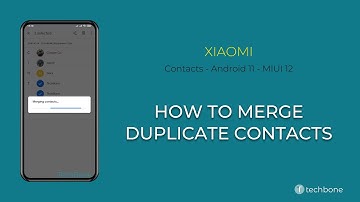 How to Merge Duplicate contacts - Xiaomi [Android 11 - MIUI 12]