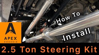 2.5 Ton Steering Kit | Apex Chassis | Install | Jeep Gladiator JT |