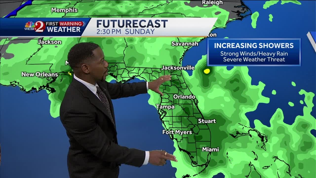 Storms and high winds expected to hit Central Florida Sunday afternoon ...