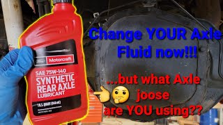 FORD Superduty  Rear Axle Fluid Change | EASY TO DO at HOME | What AXLE do YOU have?? *WATCH THIS*