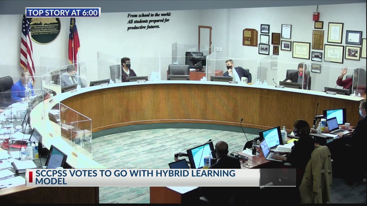 SCCPSS votes to go with hybrid learning model - YouTube