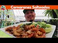 CAMARONES SALTEADOS CON PAPAS | RECETA