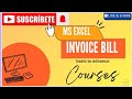 Invoice bill in Excel basic to advance #new video #excel#trending