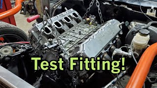 Test Fitting the Motor, Engine Swap Build Series