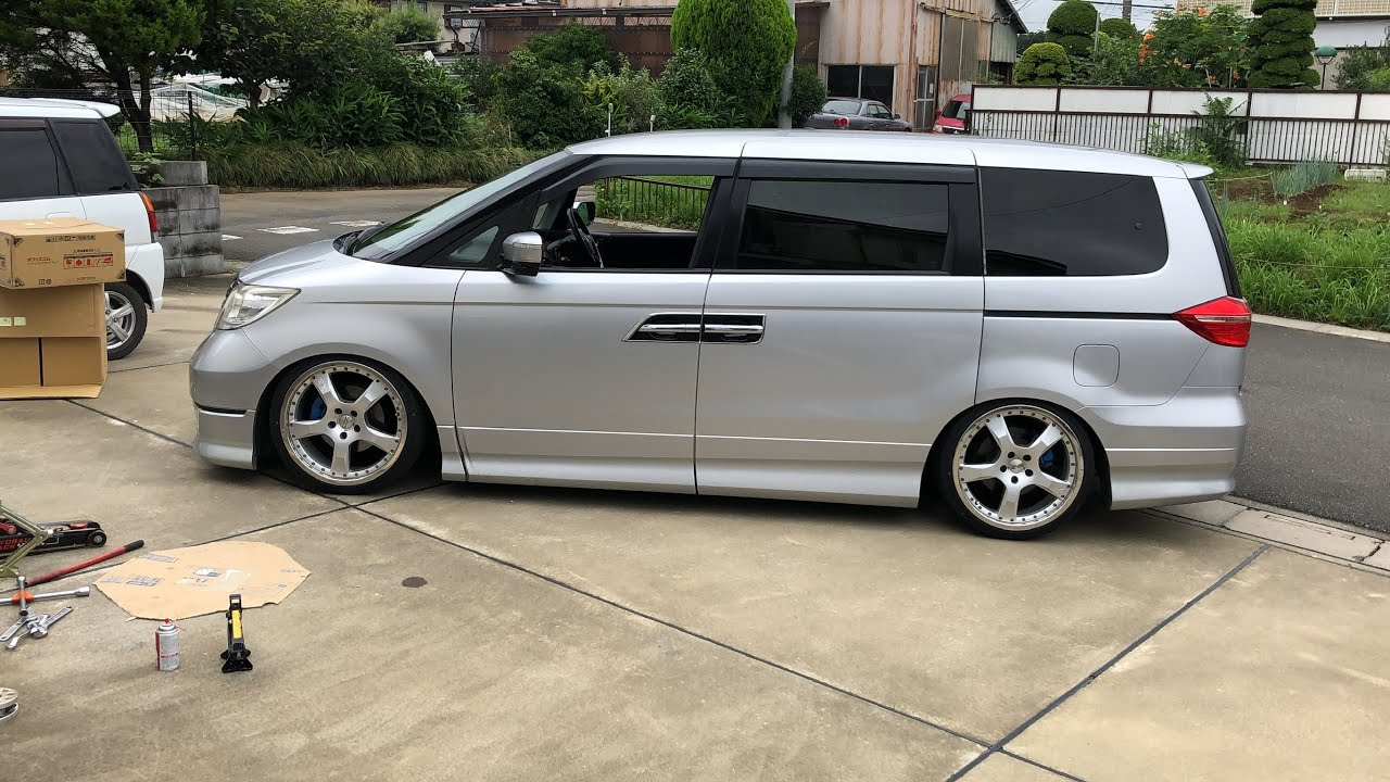 エリシオン謎の車高調で車高を下げる Diy Honda Elysion Vlog8 Youtube エリシオン謎の車高調で車高を下げる Diy Honda Elysion Vlog8 Youtube
