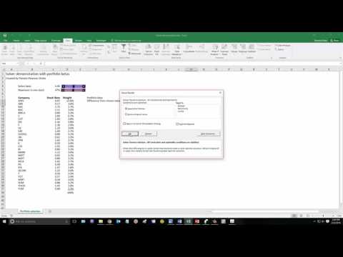 Using Solver in an Excel macro Part 1 of 3